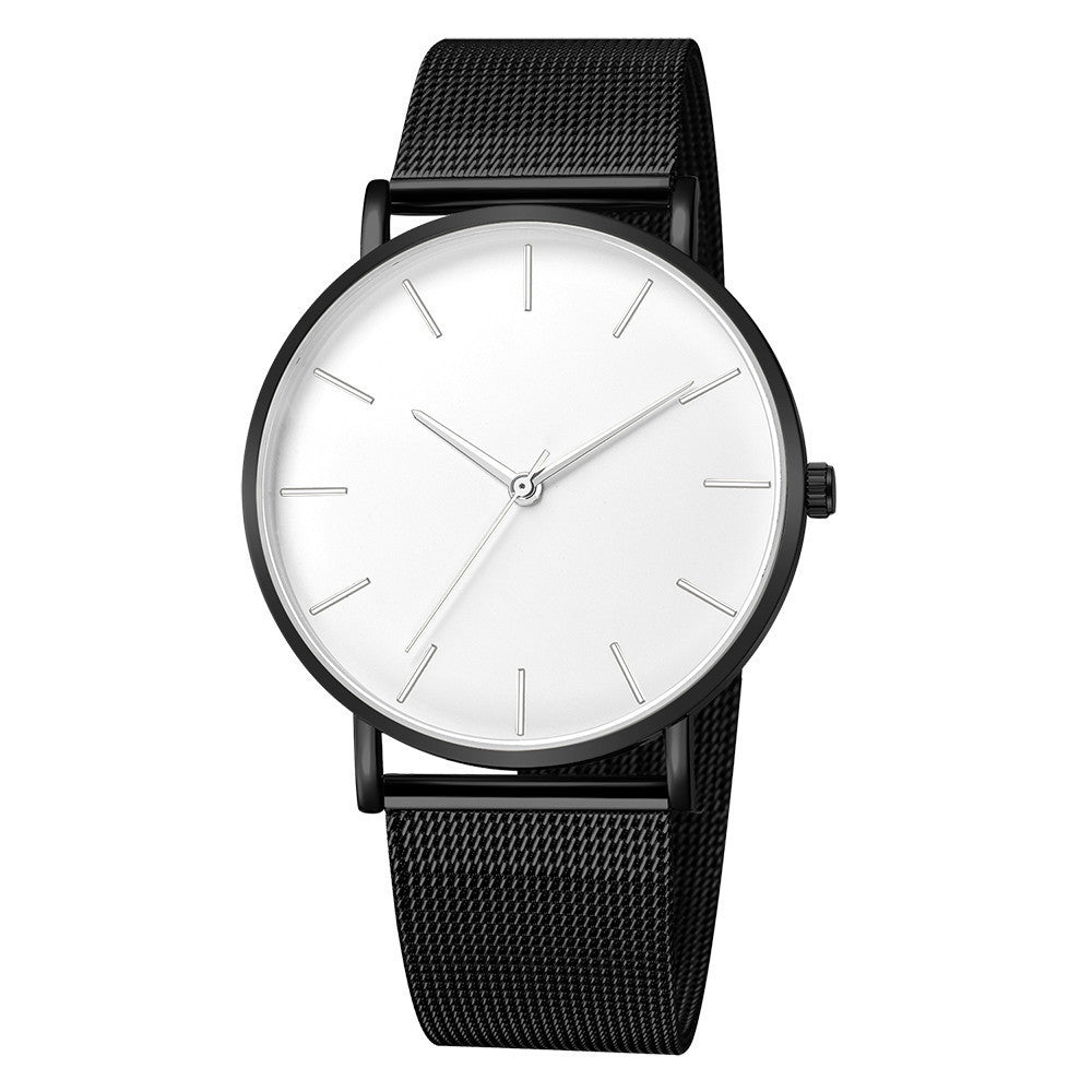 Men's fashion no LOGO watch ladies minimalist style mesh with quartz watch Geneva watch watch