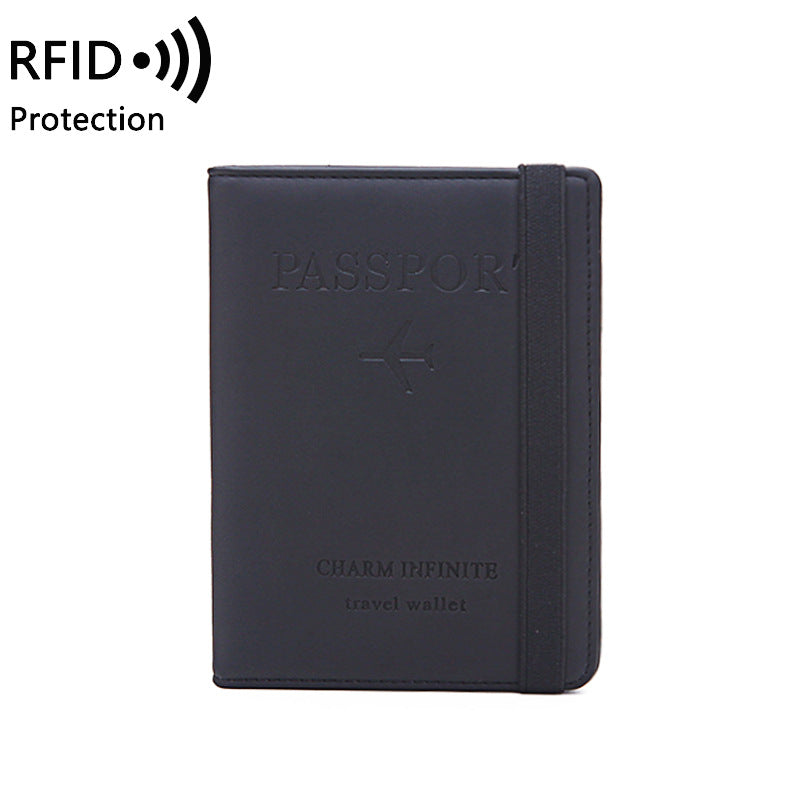 Manufacturer wholesales new women's RFID passport book, multi-function card document holder, cross-border passport wallet