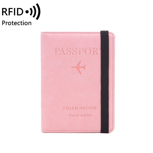 Manufacturer wholesales new women's RFID passport book, multi-function card document holder, cross-border passport wallet