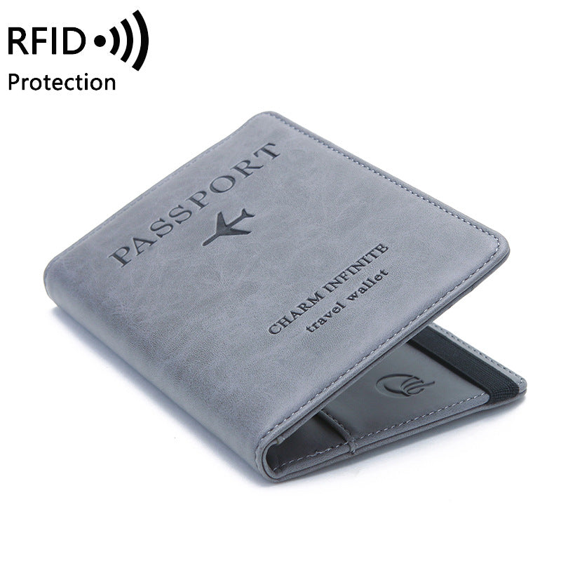 Manufacturer wholesales new women's RFID passport book, multi-function card document holder, cross-border passport wallet