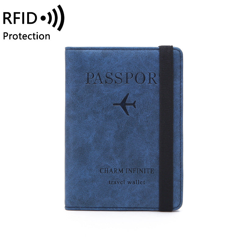 Manufacturer wholesales new women's RFID passport book, multi-function card document holder, cross-border passport wallet