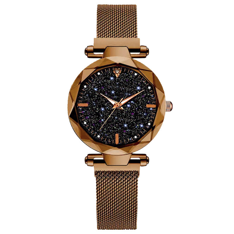 2019 new magnet watch female Korean version of simple fashion star quartz watch vibrato niche ladies watch