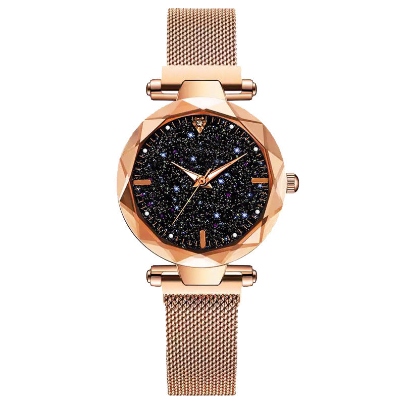 2019 new magnet watch female Korean version of simple fashion star quartz watch vibrato niche ladies watch