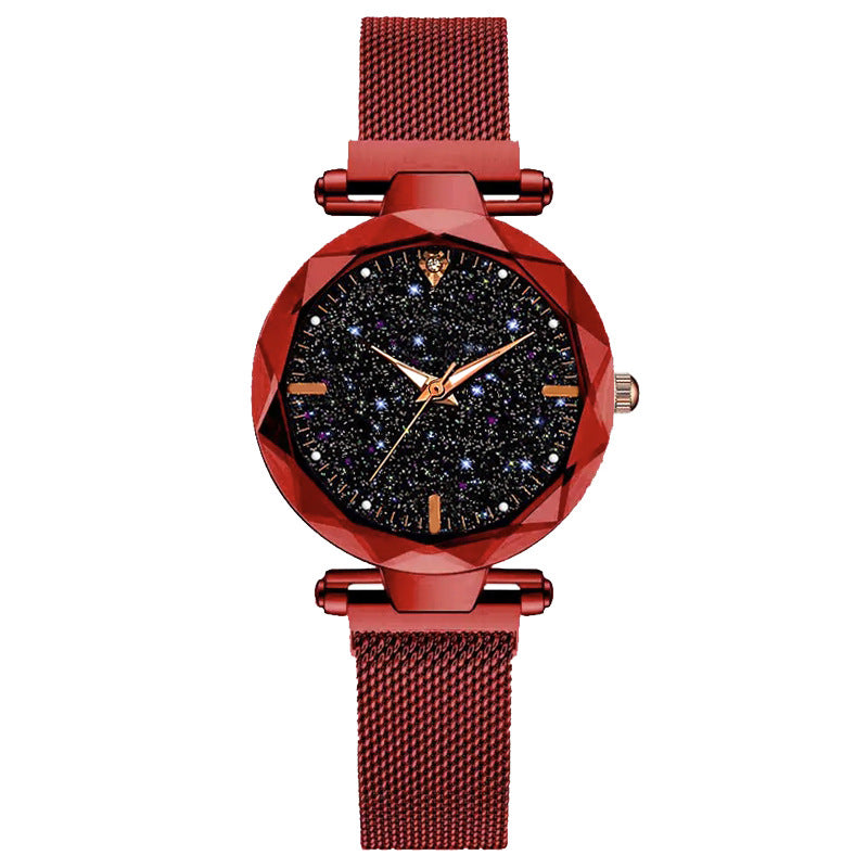 2019 new magnet watch female Korean version of simple fashion star quartz watch vibrato niche ladies watch