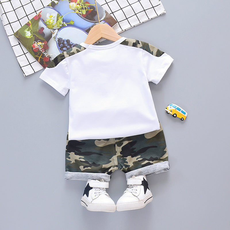 New Summer Baby Girl Clothes Children Boys Sports T-Shirt Shorts 2Pcs/Set Toddler Casual Costume Infant Clothing Kids Tracksuits