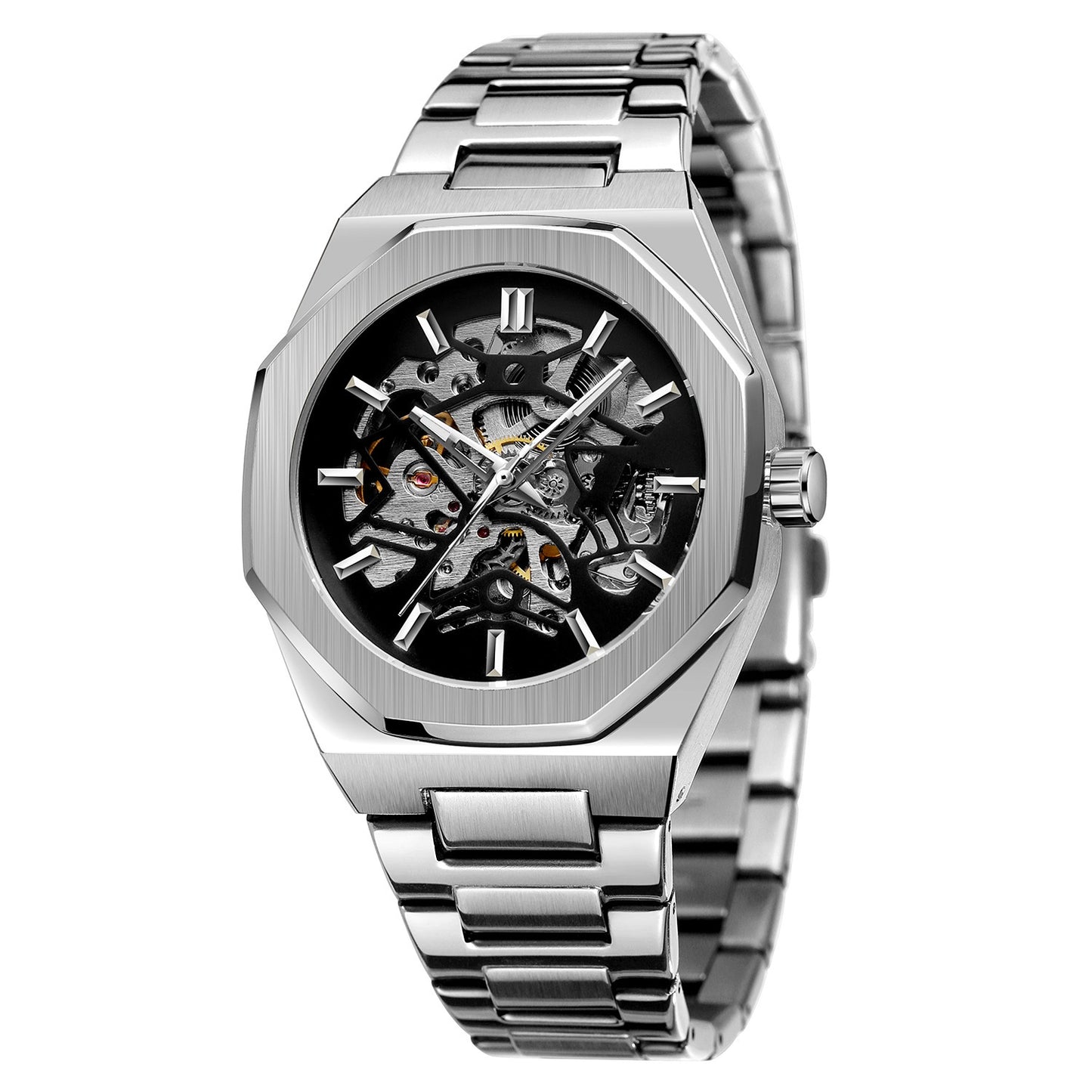 forsining 344 hollow mechanical fashion casual European and American style men's automatic mechanical watch