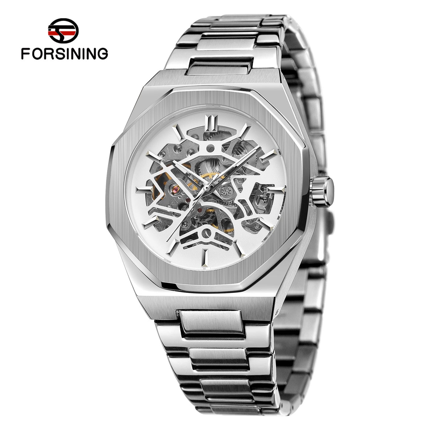 forsining 344 hollow mechanical fashion casual European and American style men's automatic mechanical watch