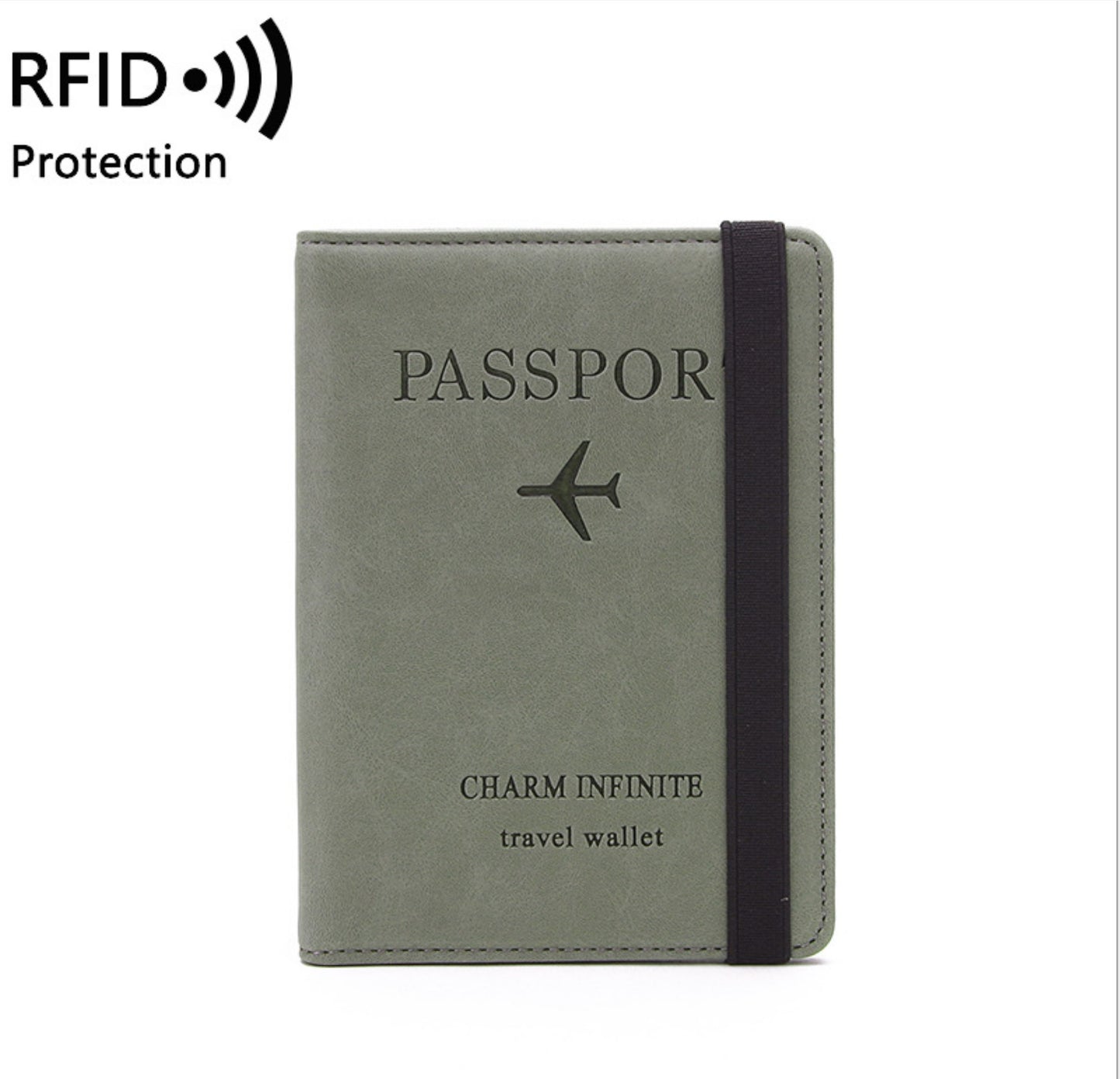 Manufacturer wholesales new women's RFID passport book, multi-function card document holder, cross-border passport wallet