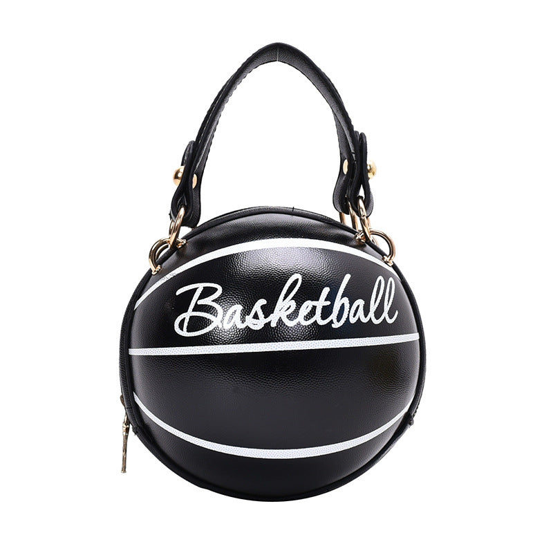 Small round bag women's bag new basketball bag Messenger pink ins chain bag