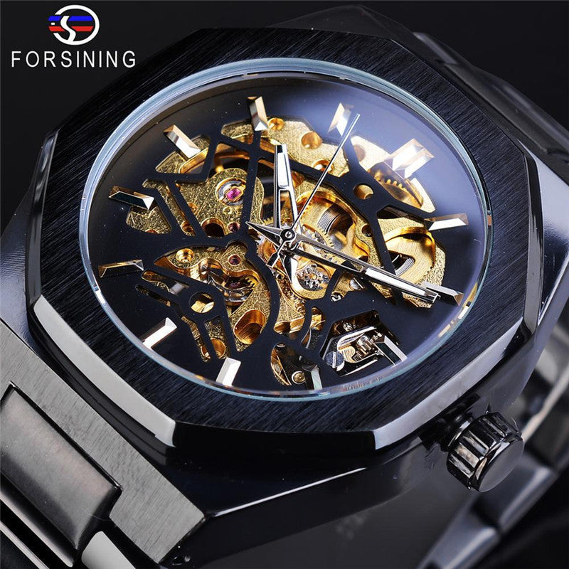 forsining 344 hollow mechanical fashion casual European and American style men's automatic mechanical watch