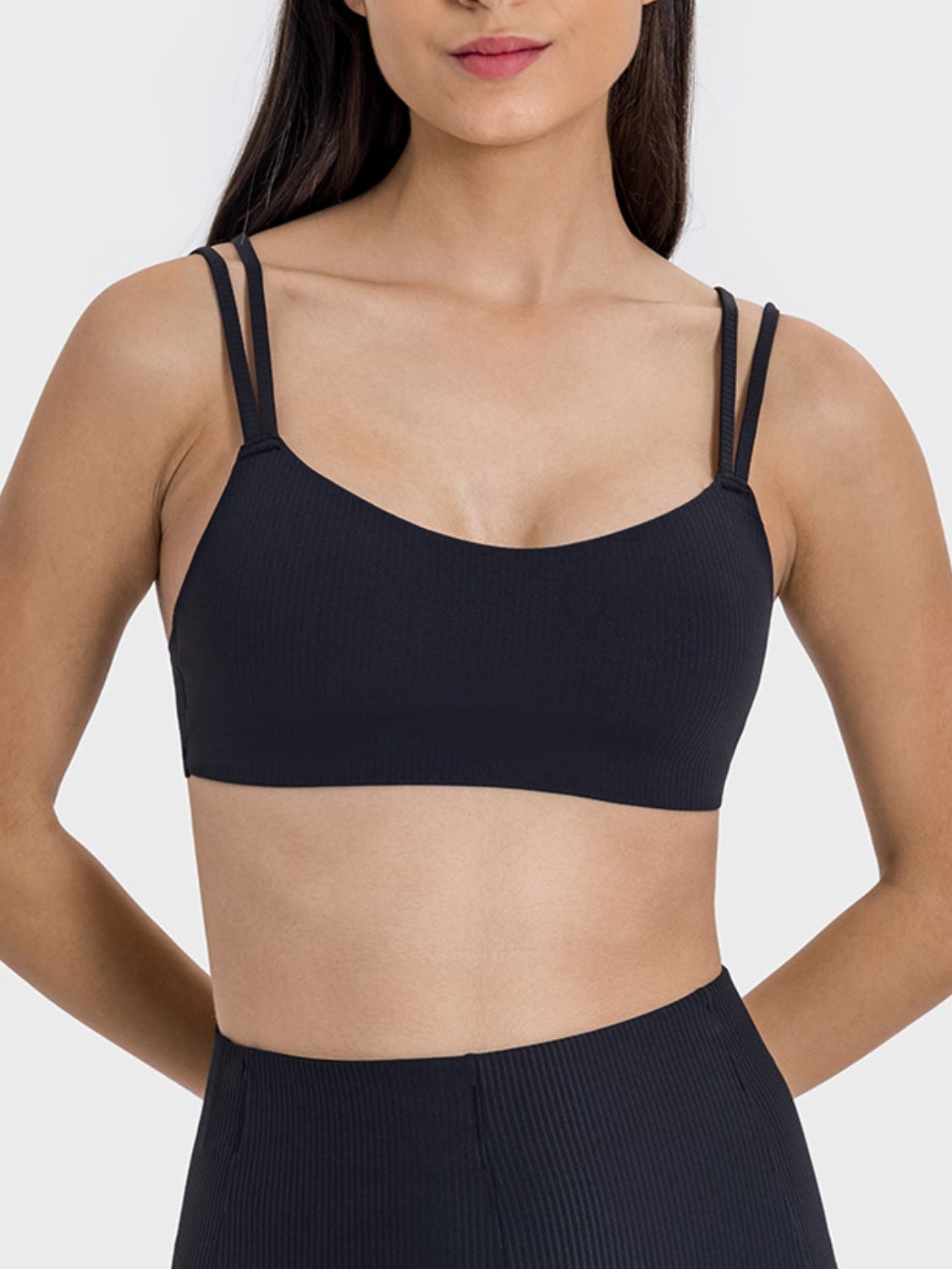 Millennia Scoop Neck Double Strap Active Cami