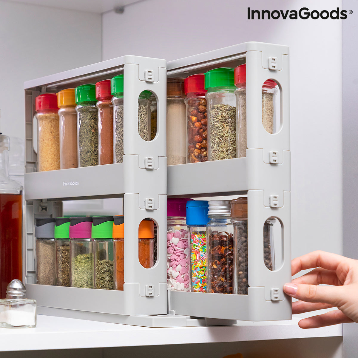 Sliding and Pivoting Spice Organiser Rispick InnovaGoods