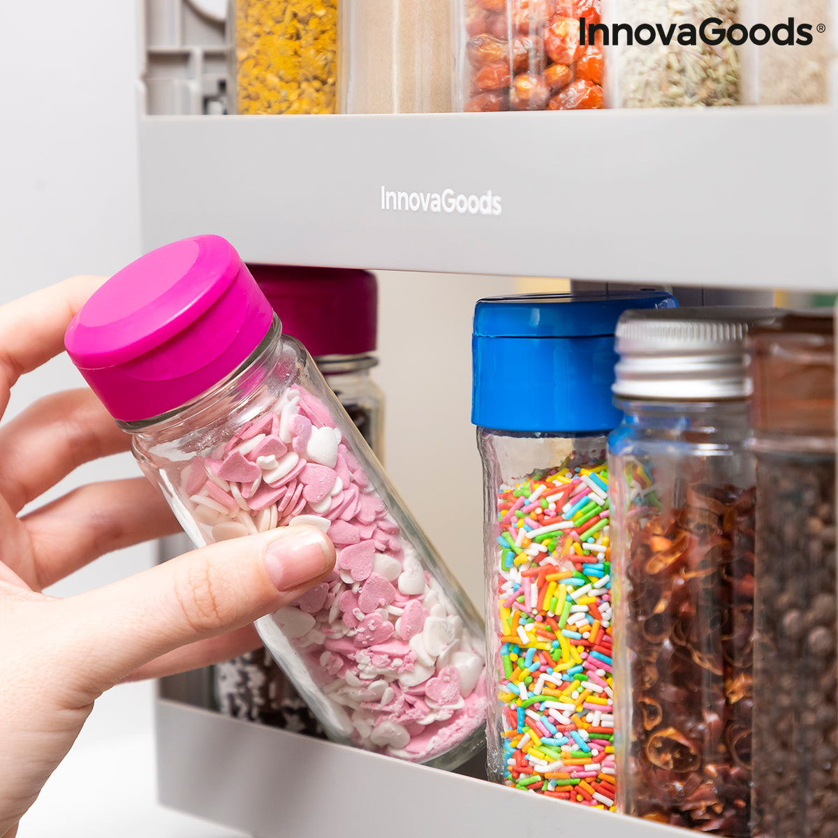 Sliding and Pivoting Spice Organiser Rispick InnovaGoods