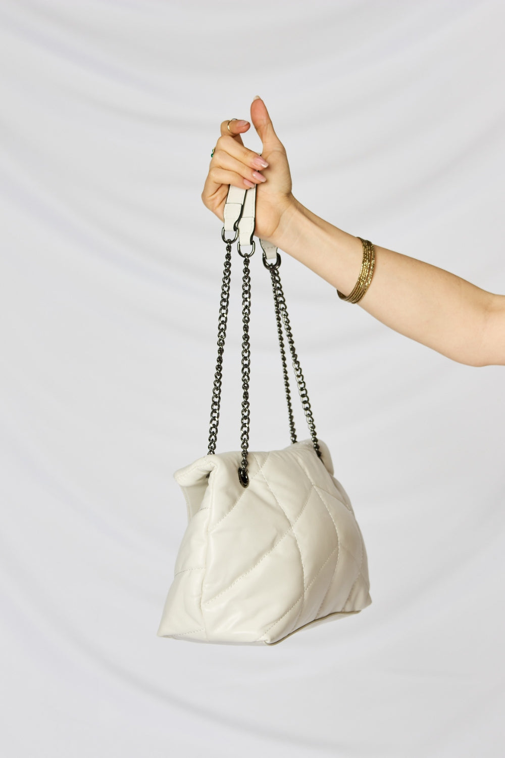 SHOMICO PU Leather Chain Handbag