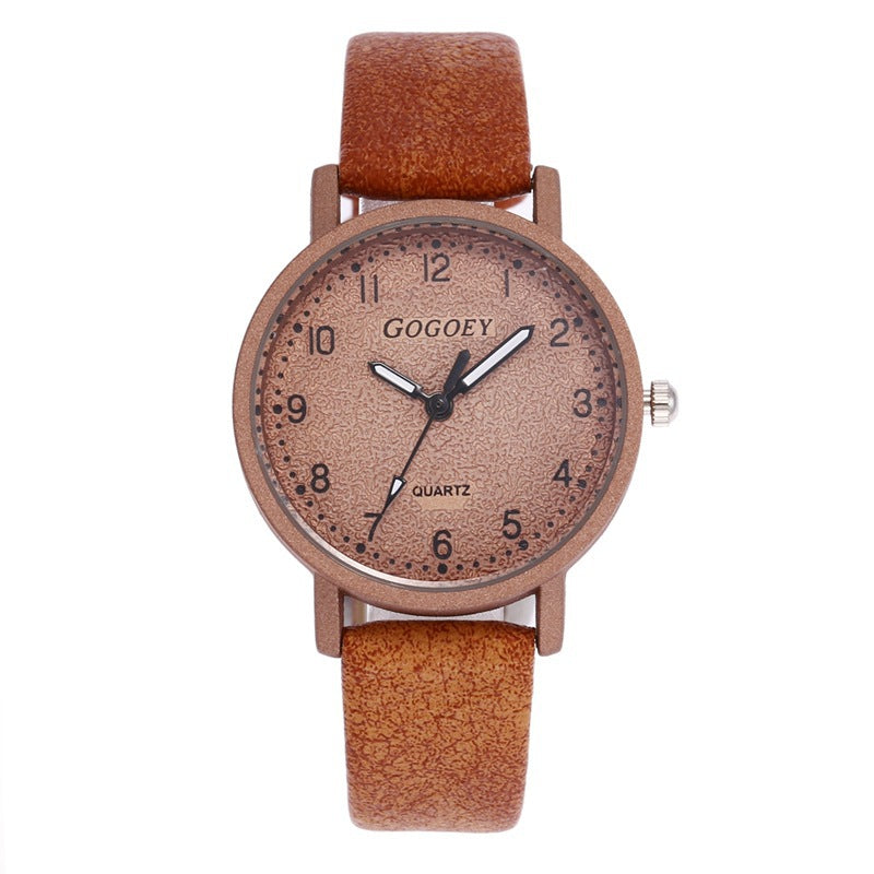 Literary retro small dial belt watch women's fashion small fresh quartz women's watch student forest simple model