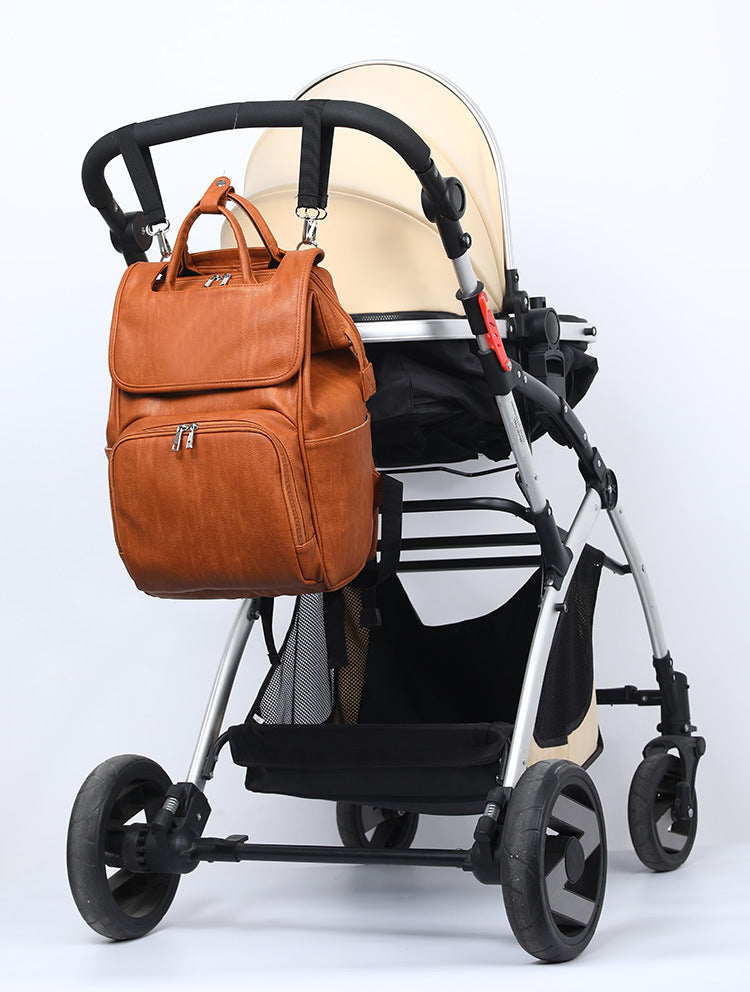 New pu mummy bag backpack, one piece of fashion mummy bag factory direct supply, wholesale and custom