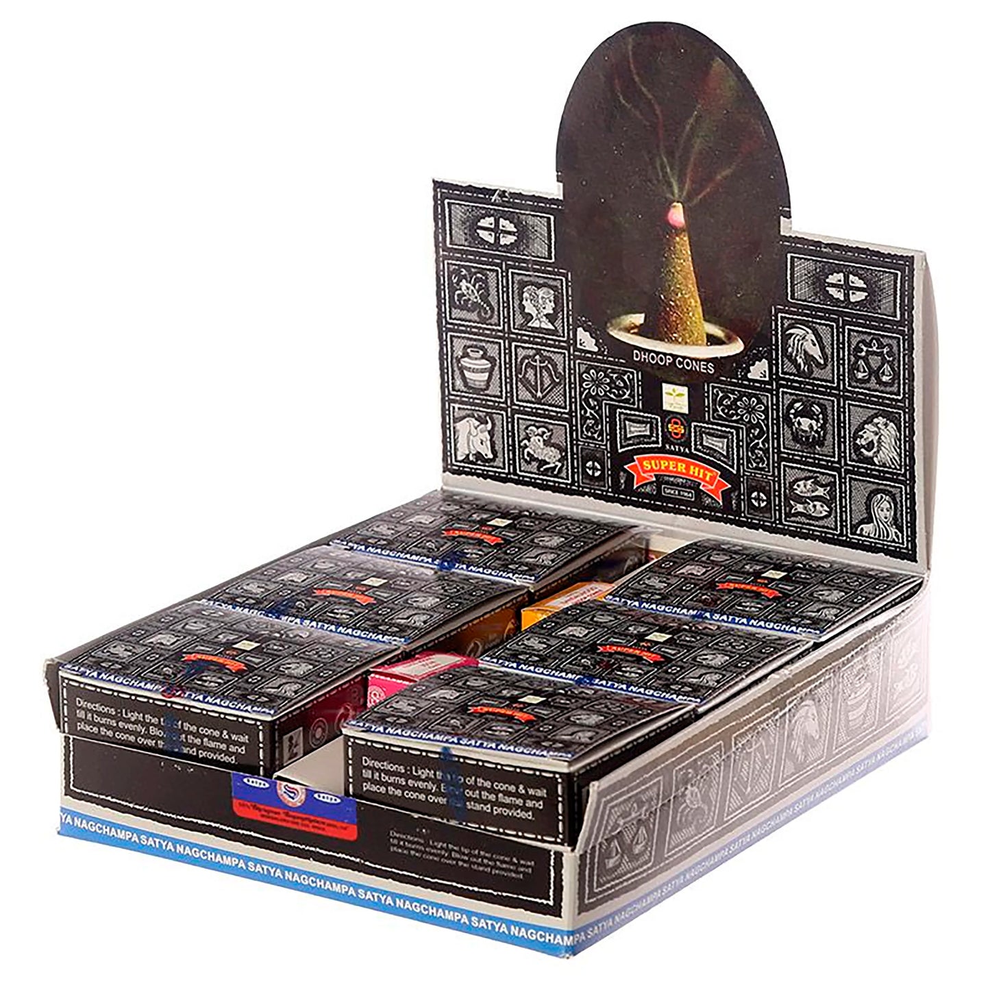 Incense in Cones Nag Champa Goloka Super Hit SATYA DHOOP Cones reduces the negative and increases the positive of the zodiac