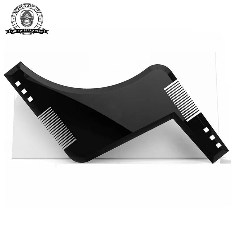 Premium Beard Shaping Tool with Inbuilt Comb for Perfect Line Up & Edging Style Your Beard & Facial Hair for Men