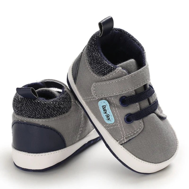 Newborn Baby Shoes Brown Themed Multicolor Boys and Girls Shoes Casual Sneakers Soft Sole Non-Slip Toddler Shoes First Walkers