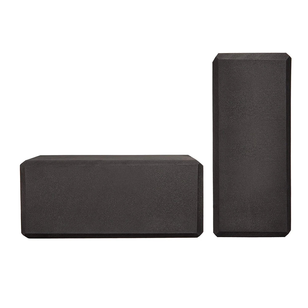 EVA Yoga Bricks,Environmentally Friendly Materials,Single 120g, Black Yoga Blocks, 2 Pcs