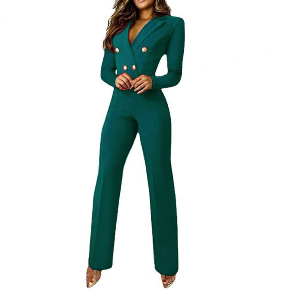 Autumn Jumpsuit Women Overall Business Suit Office Jumpsuit Office Romper Women Bodysuit combinaison femme комбинезон женский