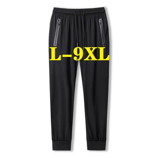 Men's pants Men Casual Pants Oversized Autumn Summer Breathable Sweatpants Elasticity Quick Drying Trousers largo Mens Clothing