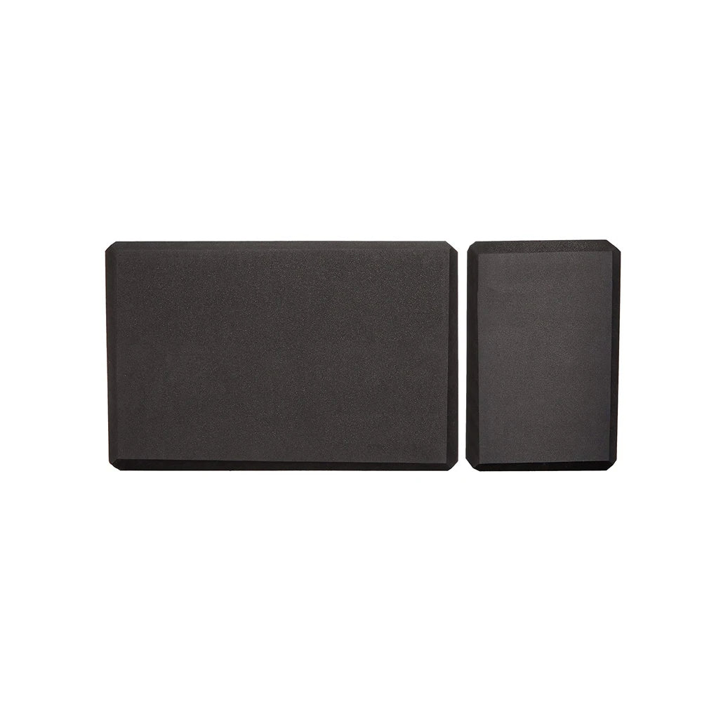 EVA Yoga Bricks,Environmentally Friendly Materials,Single 120g, Black Yoga Blocks, 2 Pcs