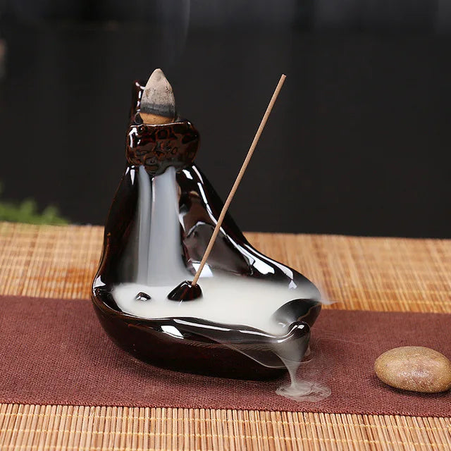 Free 20cones Creative Home Decor Backflow Stick Incense Burner Ceramic Censer Home Decoration Use In Home Teahouse