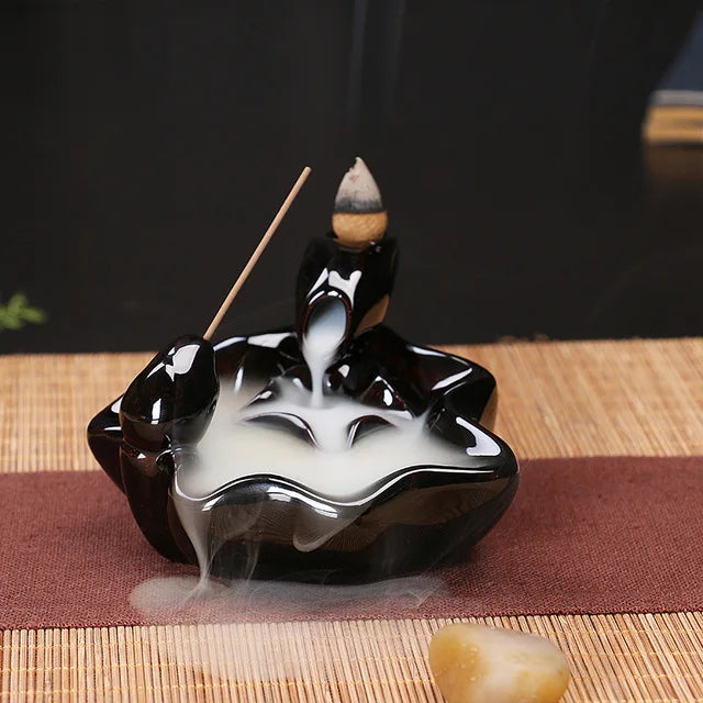 Free 20cones Creative Home Decor Backflow Stick Incense Burner Ceramic Censer Home Decoration Use In Home Teahouse