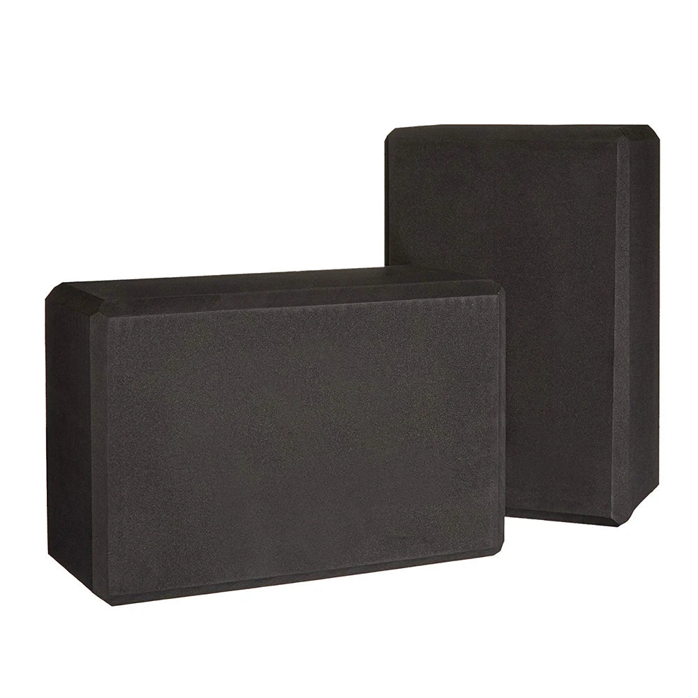 EVA Yoga Bricks,Environmentally Friendly Materials,Single 120g, Black Yoga Blocks, 2 Pcs