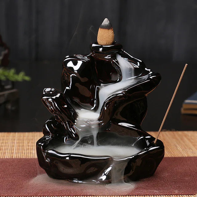 Free 20cones Creative Home Decor Backflow Stick Incense Burner Ceramic Censer Home Decoration Use In Home Teahouse