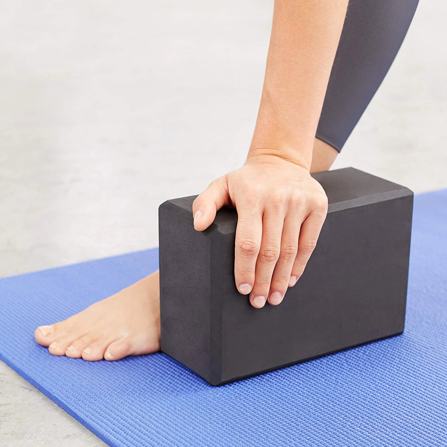 EVA Yoga Bricks,Environmentally Friendly Materials,Single 120g, Black Yoga Blocks, 2 Pcs