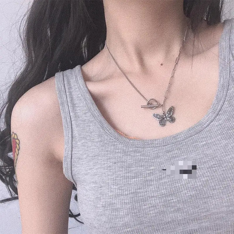 2019 Female New Heart Star Necklace Meteorite Pendant Transparent Fishing Line Invisible Women Zircon Pendants Necklace Jewelry