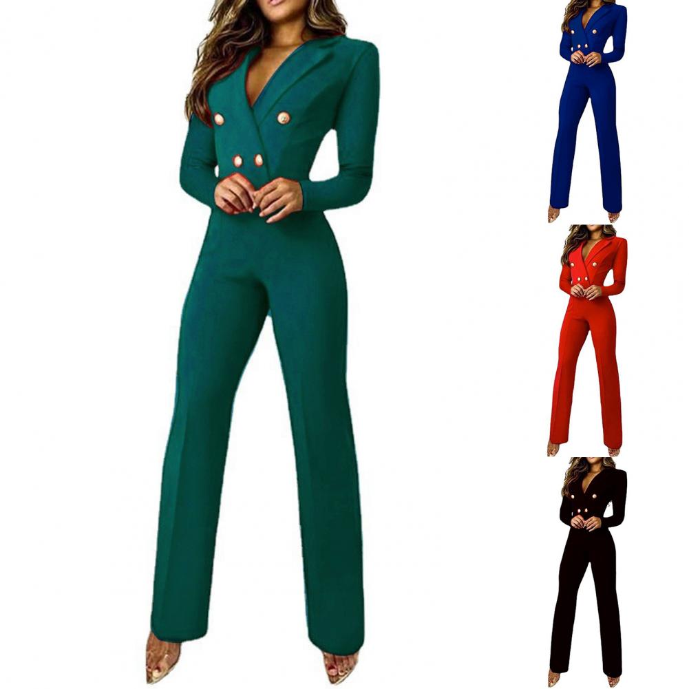 Autumn Jumpsuit Women Overall Business Suit Office Jumpsuit Office Romper Women Bodysuit combinaison femme комбинезон женский