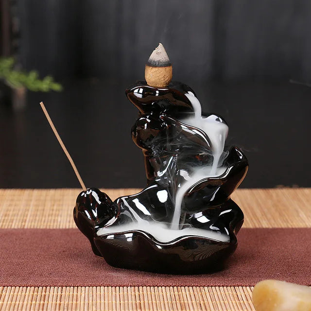 Free 20cones Creative Home Decor Backflow Stick Incense Burner Ceramic Censer Home Decoration Use In Home Teahouse