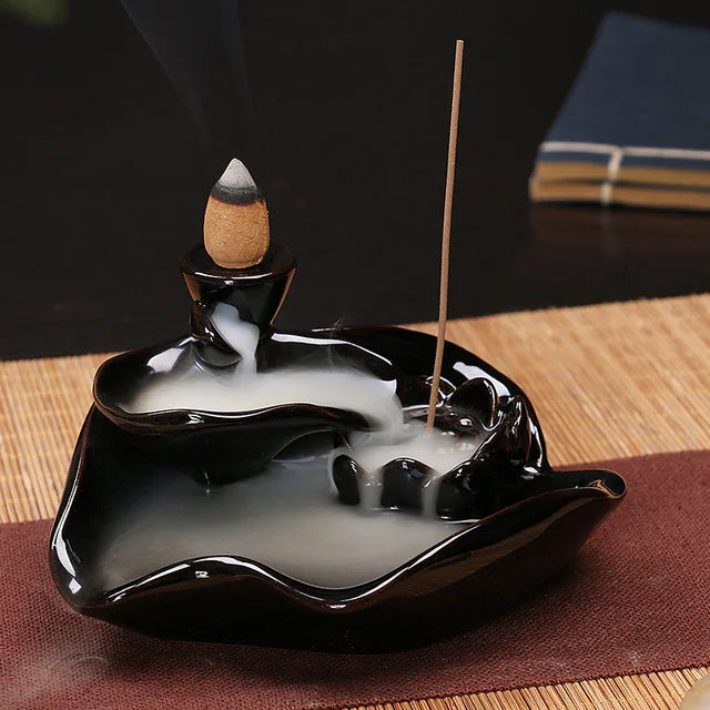 Free 20cones Creative Home Decor Backflow Stick Incense Burner Ceramic Censer Home Decoration Use In Home Teahouse