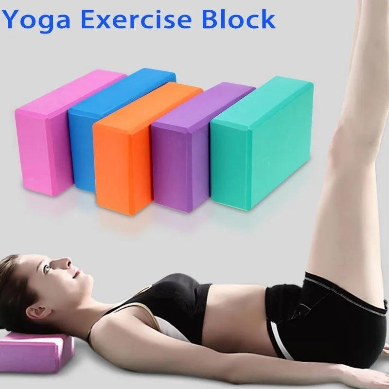 Women Yoga Props Foam Brick Stretching Aid Gym Pilates Yoga Block Exercise Fitness Sport Yoga Props Foam Bricks