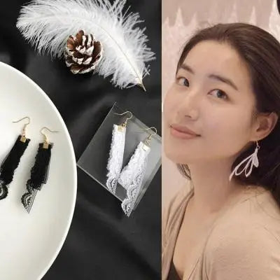 Palace Retro Luxulite Full Drilling Water Drop Rhinestones Female  Earrings Sweet Earrings Long Earrings Crystal Earrings