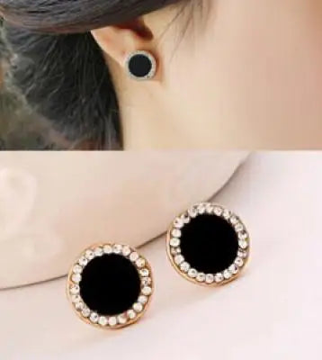 Jewelry New Brand Design Gold  Rose Pearl Stud Earrings For Women 2017 New Accessories Wholesale Orecchini Perlas Earing