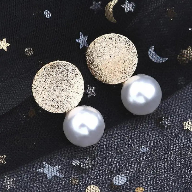 Stud Earring Small Fresh And Simple Earrings Temperament Ladies Rhinestones Circle Women's Earring Jewelry Accessories Oorbellen