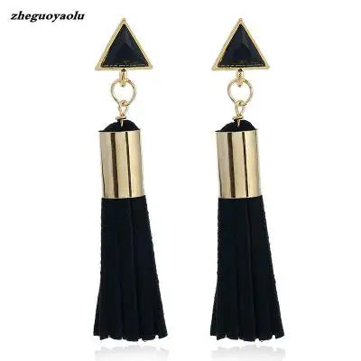 Palace Retro Luxulite Full Drilling Water Drop Rhinestones Female  Earrings Sweet Earrings Long Earrings Crystal Earrings