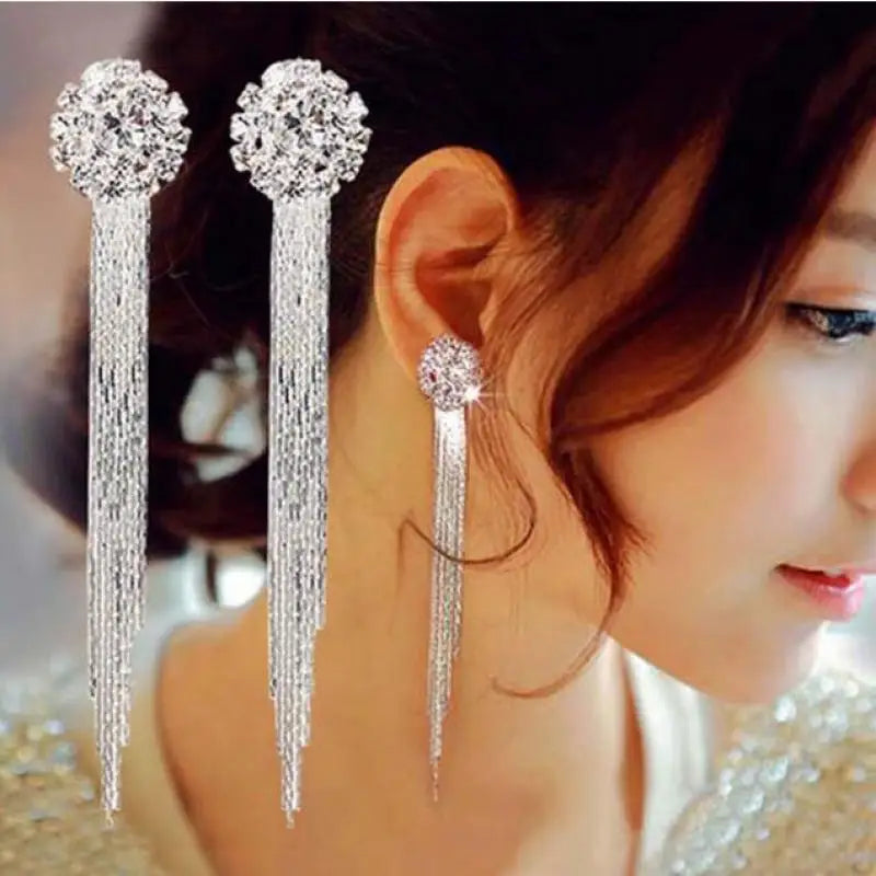 Stud Earring Small Fresh And Simple Earrings Temperament Ladies Rhinestones Circle Women's Earring Jewelry Accessories Oorbellen