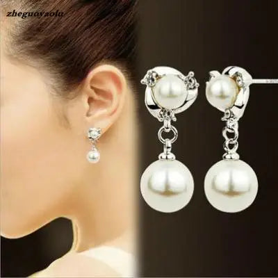 Palace Retro Luxulite Full Drilling Water Drop Rhinestones Female  Earrings Sweet Earrings Long Earrings Crystal Earrings