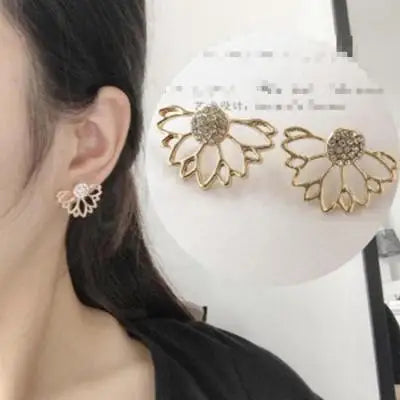 Palace Retro Luxulite Full Drilling Water Drop Rhinestones Female  Earrings Sweet Earrings Long Earrings Crystal Earrings