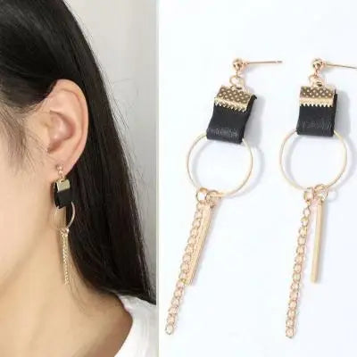 Palace Retro Luxulite Full Drilling Water Drop Rhinestones Female  Earrings Sweet Earrings Long Earrings Crystal Earrings