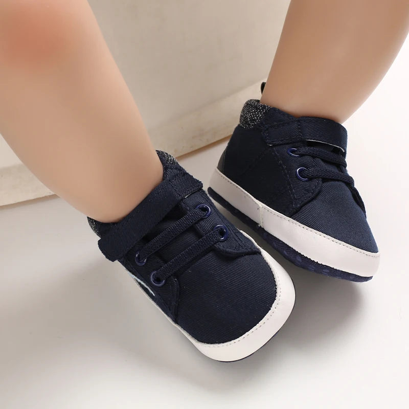 Newborn Baby Shoes Brown Themed Multicolor Boys and Girls Shoes Casual Sneakers Soft Sole Non-Slip Toddler Shoes First Walkers