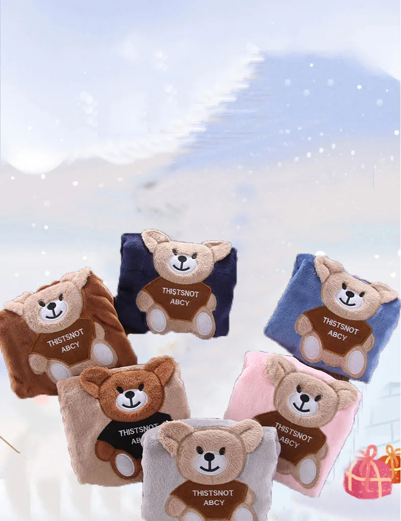 New Winter Baby Girls Boys Homewear Sets Autumn Fashion Flannel Fleece Clothes Kids Cartoon Bear Sleepwear Children Pajamas