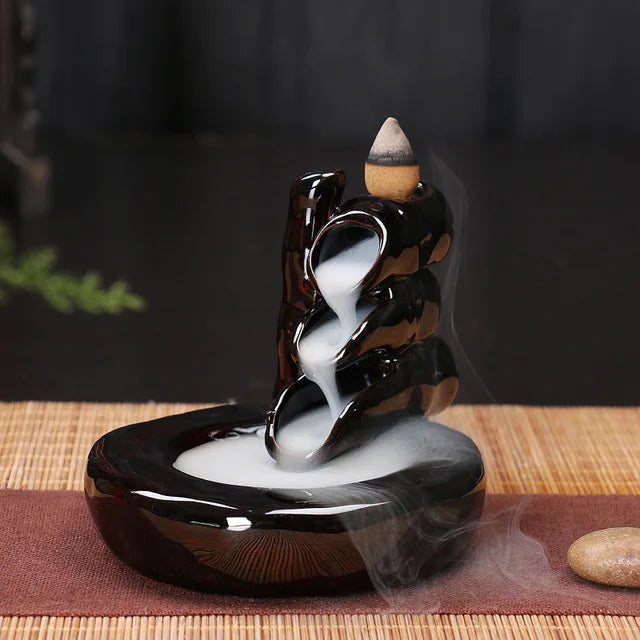 Free 20cones Creative Home Decor Backflow Stick Incense Burner Ceramic Censer Home Decoration Use In Home Teahouse