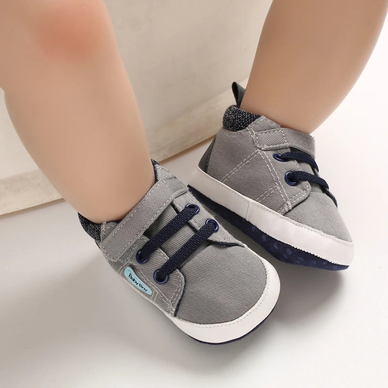 Newborn Baby Shoes Brown Themed Multicolor Boys and Girls Shoes Casual Sneakers Soft Sole Non-Slip Toddler Shoes First Walkers