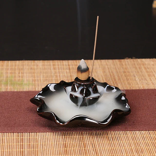 Free 20cones Creative Home Decor Backflow Stick Incense Burner Ceramic Censer Home Decoration Use In Home Teahouse